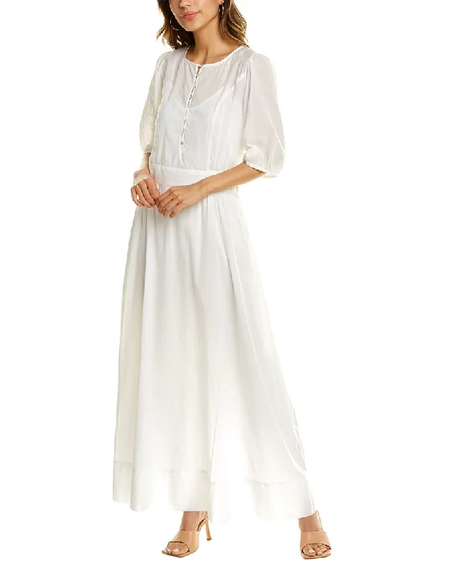 ladies-maxi-dress-short-sleeve-Soleiluna Maxi Dress