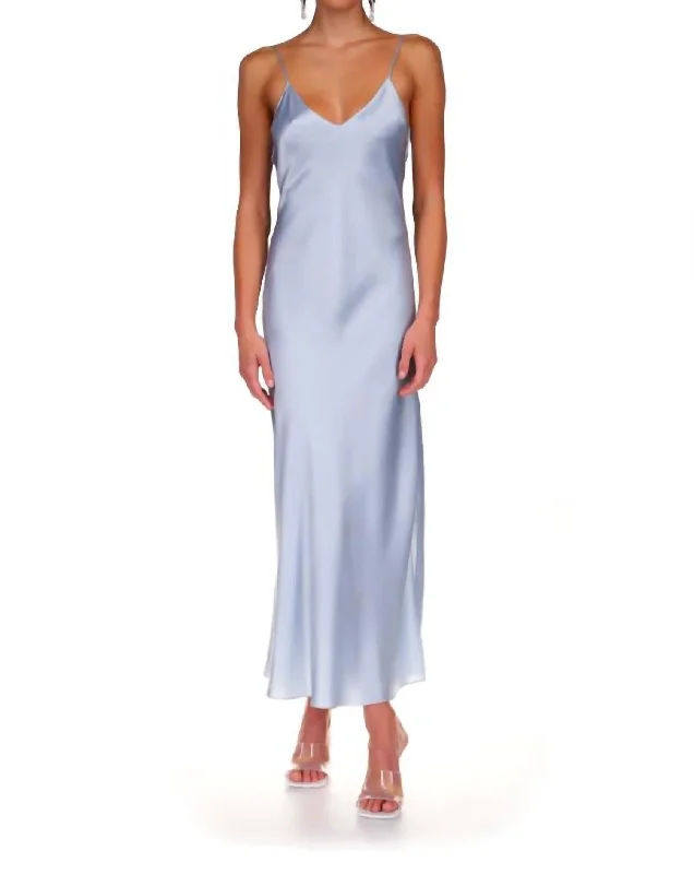 ladies-maxi-dress-custom-made-Maxi Bias Slip Dress In Blue Breeze