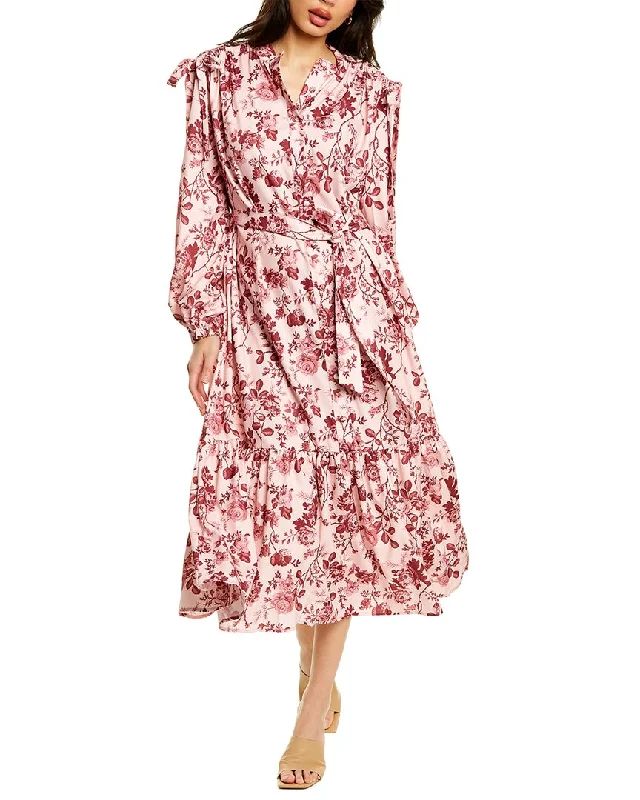 ladies-maxi-dress-soft-fabric-Beulah Tie-Sleeve Maxi Dress