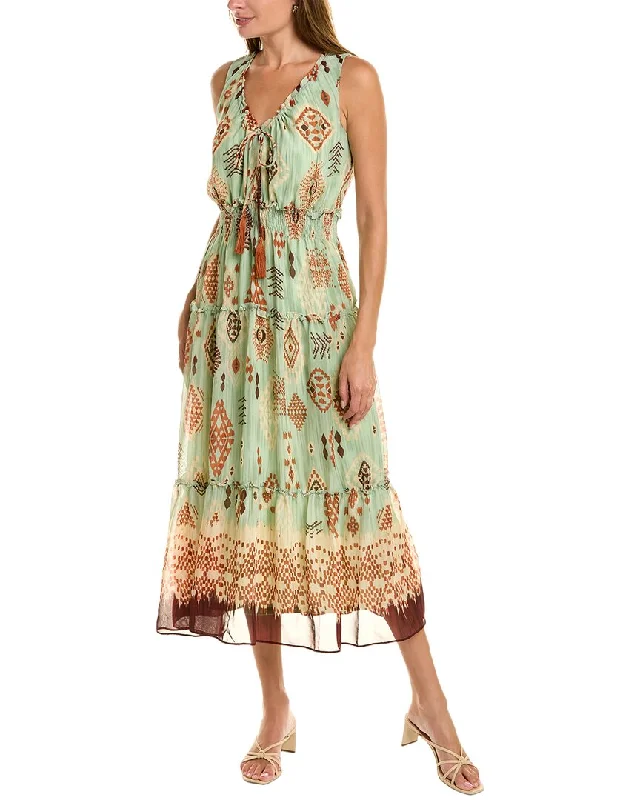 ladies-maxi-dress-seasonal-trend-Taylor Smocked Maxi Dress