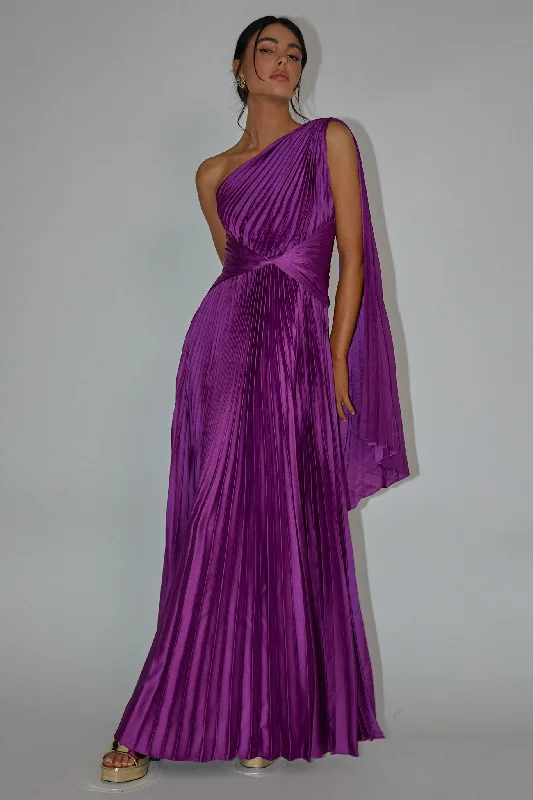 ladies-maxi-dress-insta-worthy-Laxmi Accordion Pleat Maxi Dress Purple