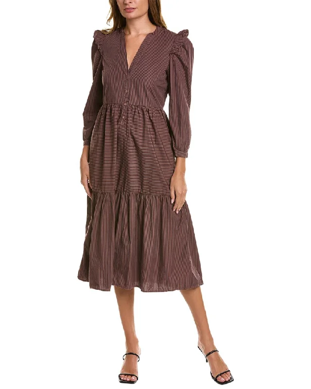 ladies-midi-dress-casual-day-Nation LTD Dalia Victorian Midi Dress