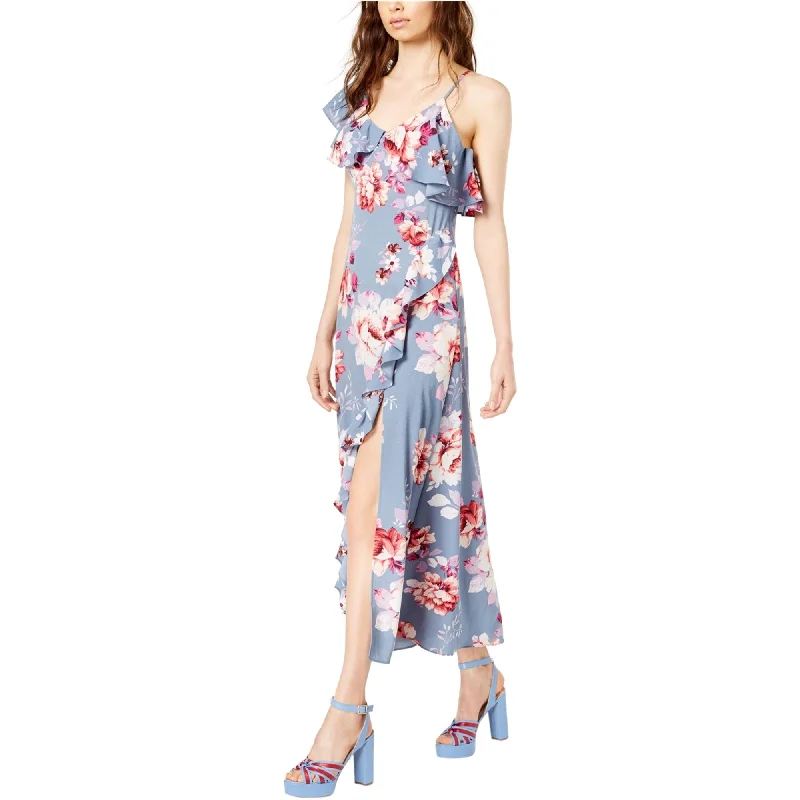 ladies-floral-dress-belted-waist-Jill Jill Stuart Womens Floral Asymmetrical Dress, Pink, Medium