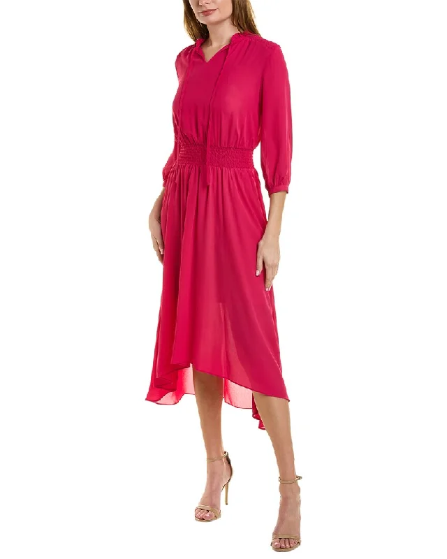 ladies-midi-dress-soft-fabric-Nanette Nanette Lepore Crepe Midi Dress