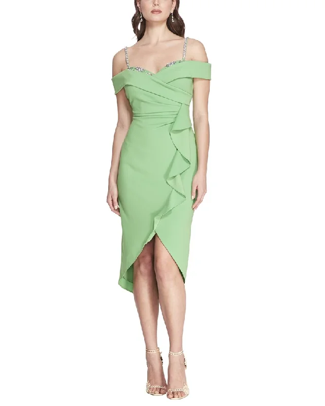 ladies-midi-dress-petite-fit-Marchesa Notte Midi Dress