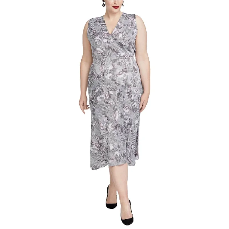 ladies-floral-dress-botanical-print-Rachel Roy Womens Floral Cocktail Dress