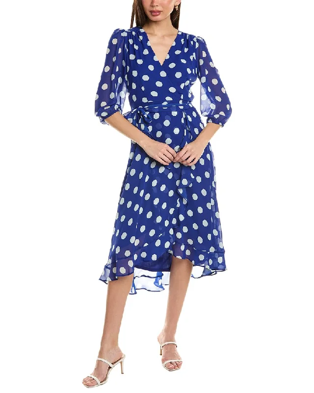 ladies-midi-dress-eco-friendly-Maison Tara Chiffon Wrap Midi Dress