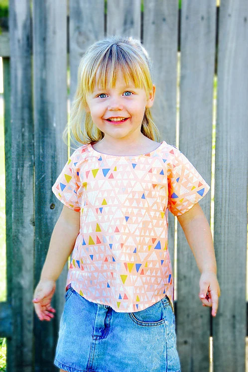 ladies-mini-dress-belted-waist-Sew To Grow Baby/Child Mini Bondi Top/Dress