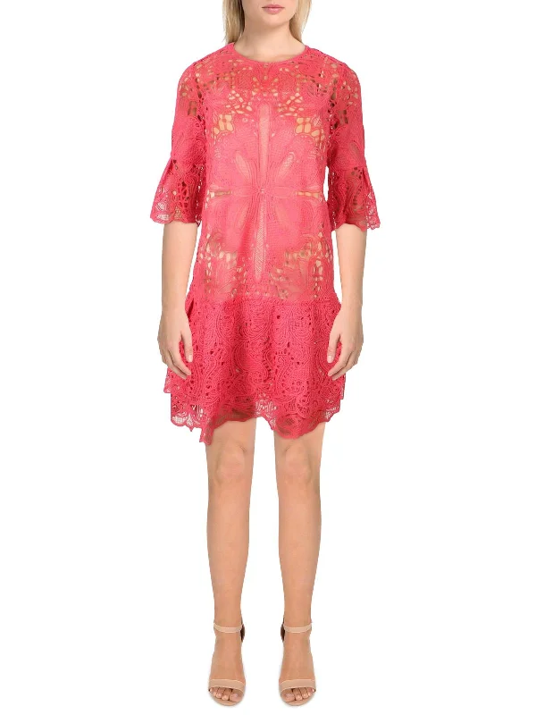 ladies-midi-dress-glamorous-Womens Lace Calf Midi Dress