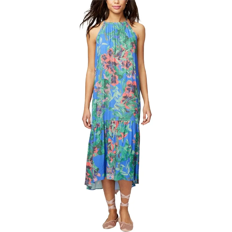 ladies-floral-dress-button-down-Rachel Roy Womens Floral High Waist Dress