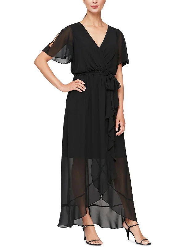 ladies-maxi-dress-romantic-vibe-Womens Sheer Long Maxi Dress