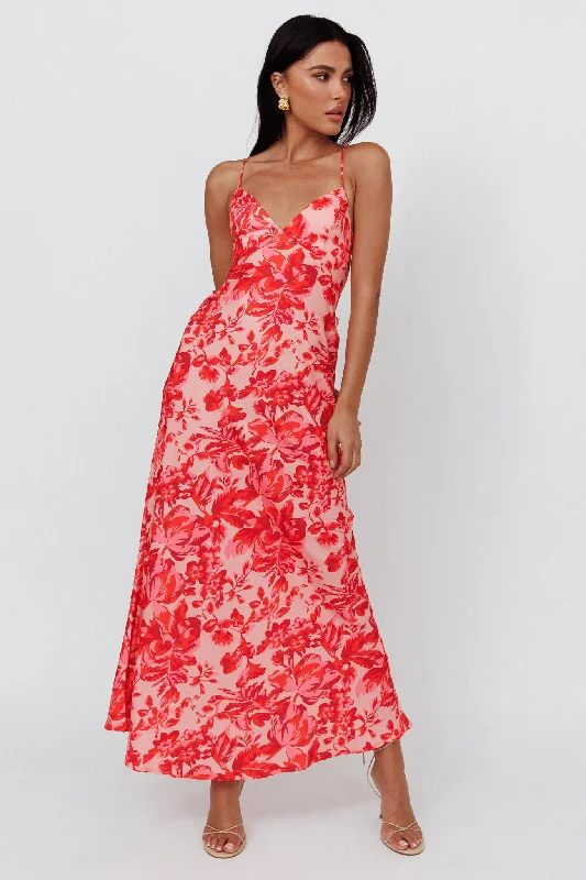 ladies-maxi-dress-tiktok-famous-True Divine Strappy Back Maxi Dress Floral Fire