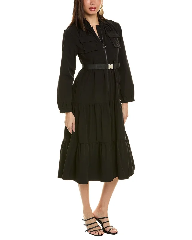 ladies-midi-dress-winter-layering-Gracia Tiered Midi Dress