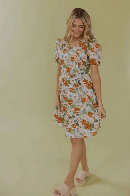 ladies-floral-dress-fresh-look-The Archer Floral MOM Dress