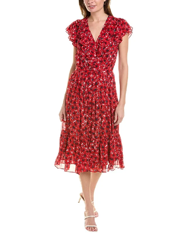 ladies-midi-dress-square-neck-Brooks Brothers Poppy Midi Dress