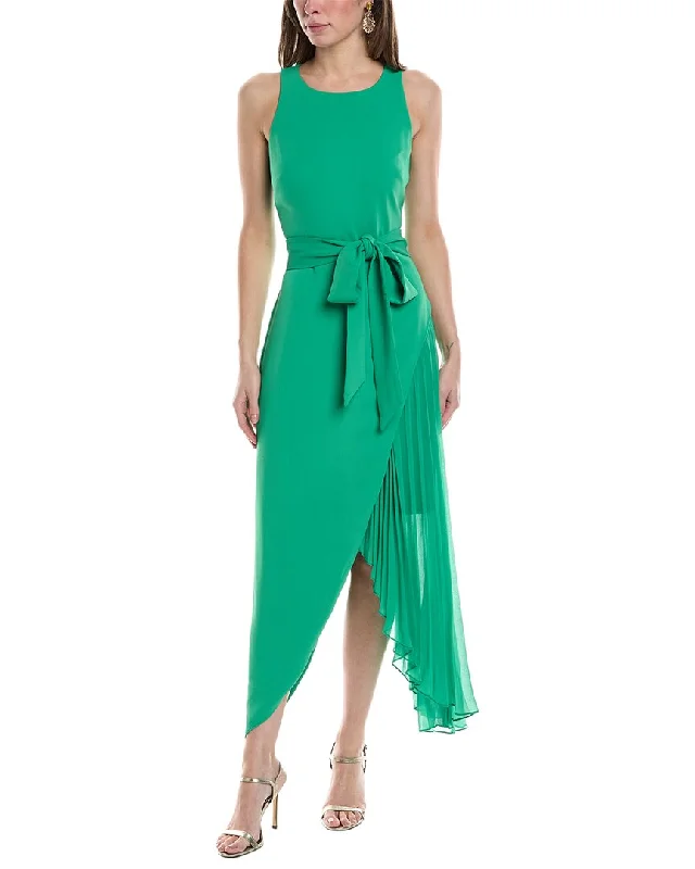 ladies-midi-dress-prom-night-Badgley Mischka Asymmetric Midi Dress