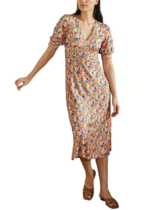 ladies-midi-dress-geometric-print-Boden Eva Jersey Midi Dress