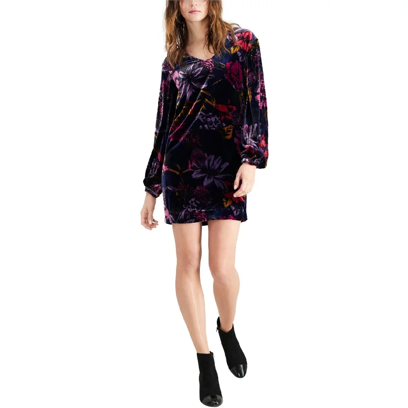 ladies-floral-dress-monochrome-Trina Turk Womens Floral Print Sheath Dress, Purple, X-Small