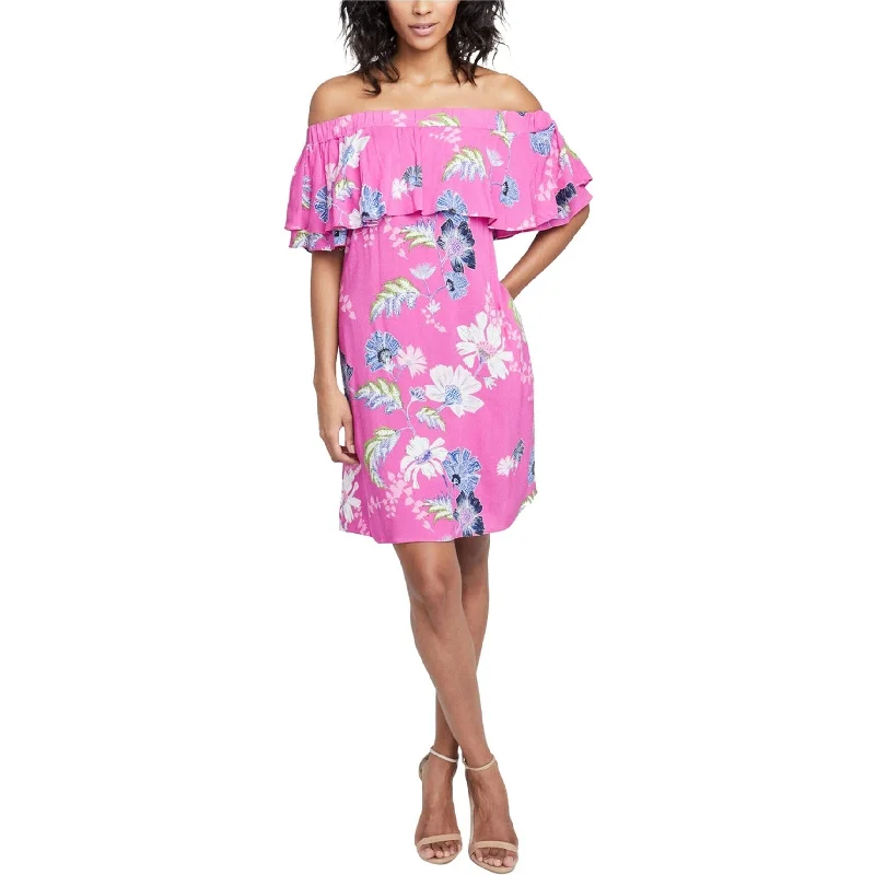 ladies-floral-dress-sweetheart-neck-Rachel Roy Womens Floral Off-Shoulder Dress