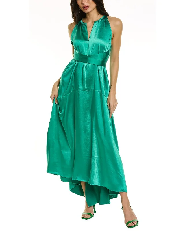 ladies-midi-dress-fitted-bodice-Ted Baker High-Low Midi Dress