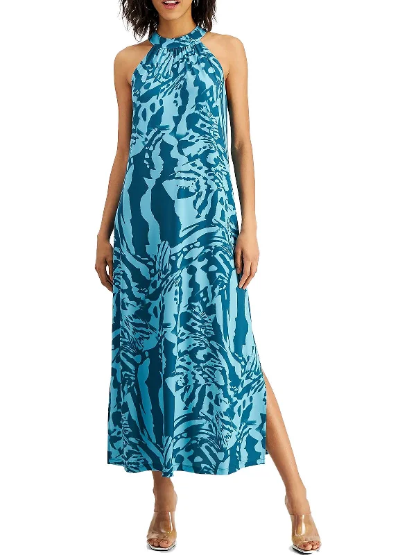 ladies-midi-dress-modern-trend-Womens Jersey Printed Midi Dress