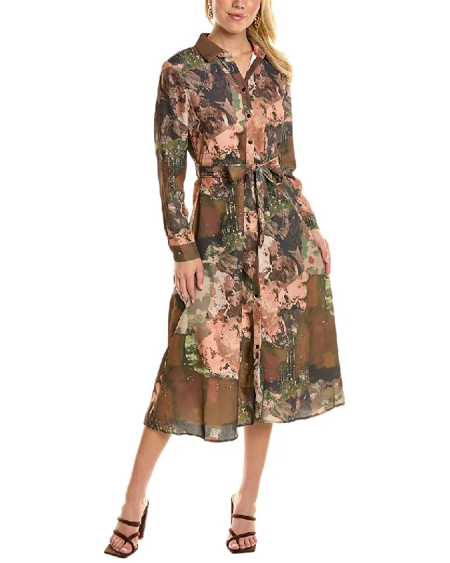 ladies-maxi-dress-modern-trend-YAL New York Maxi Shirtdress