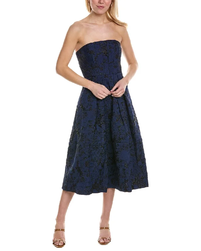 ladies-midi-dress-special-occasion-ML Monique Lhuillier Isabel Jacquard Midi Dress