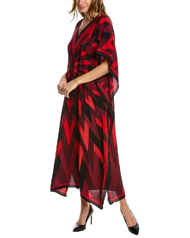 ladies-maxi-dress-trendy-fit-Trina Turk Theodora Silk Maxi Dress