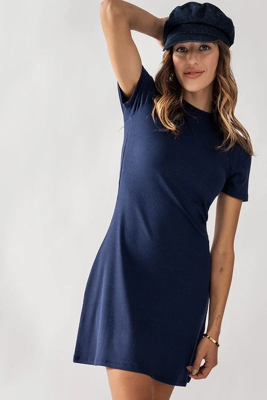 ladies-mini-dress-cocktail-dress-Trend: Notes Women's Dresses Soft Knit Mini Dress